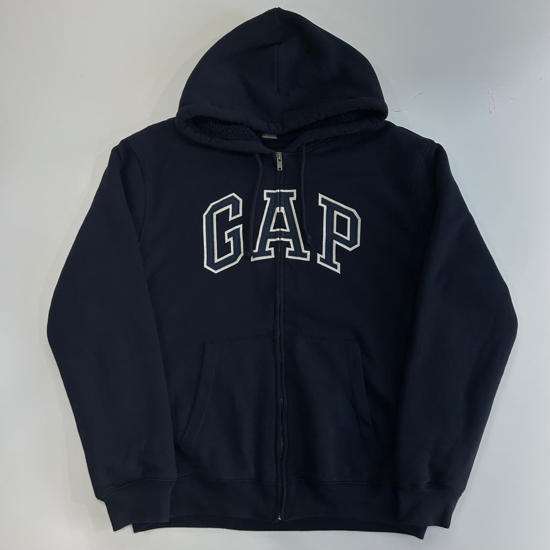 GAP 갭 화이트 로고 네이비 집업 상품이미지3