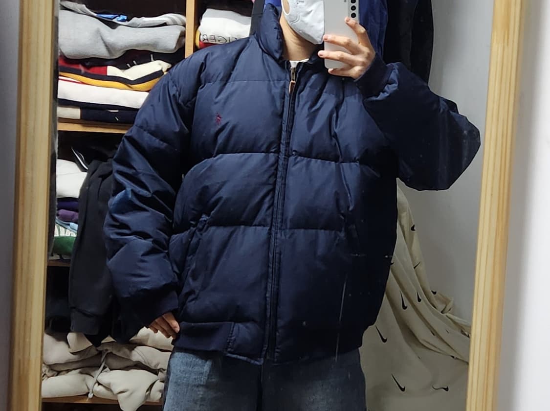 폴로 랄프로렌 딥네이비 푸퍼 숏패딩 자켓 상품이미지2