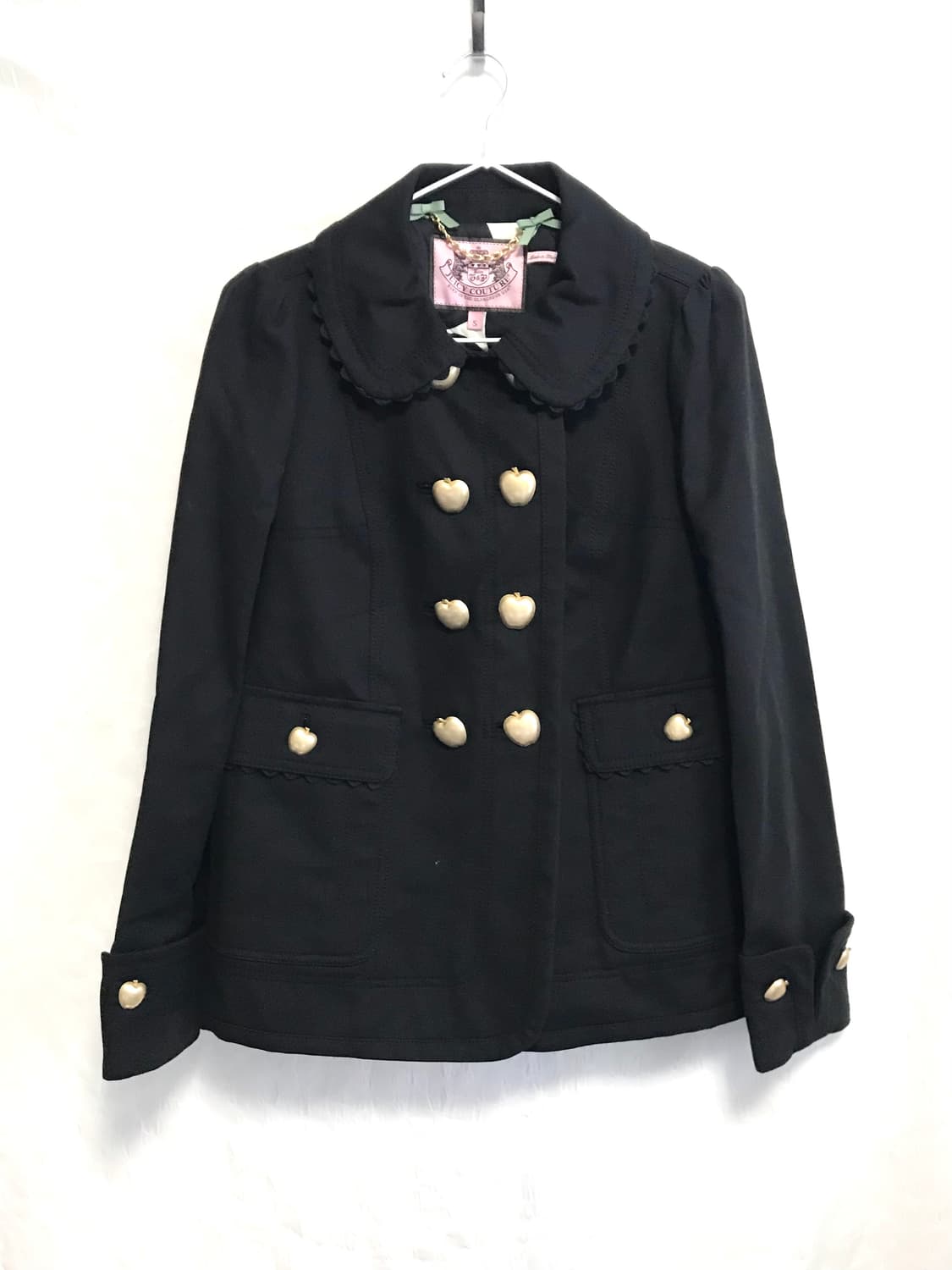 빈티지 쥬시꾸뛰르 갸루 베이비돌 레이스 더블 버튼 자켓 상품이미지1