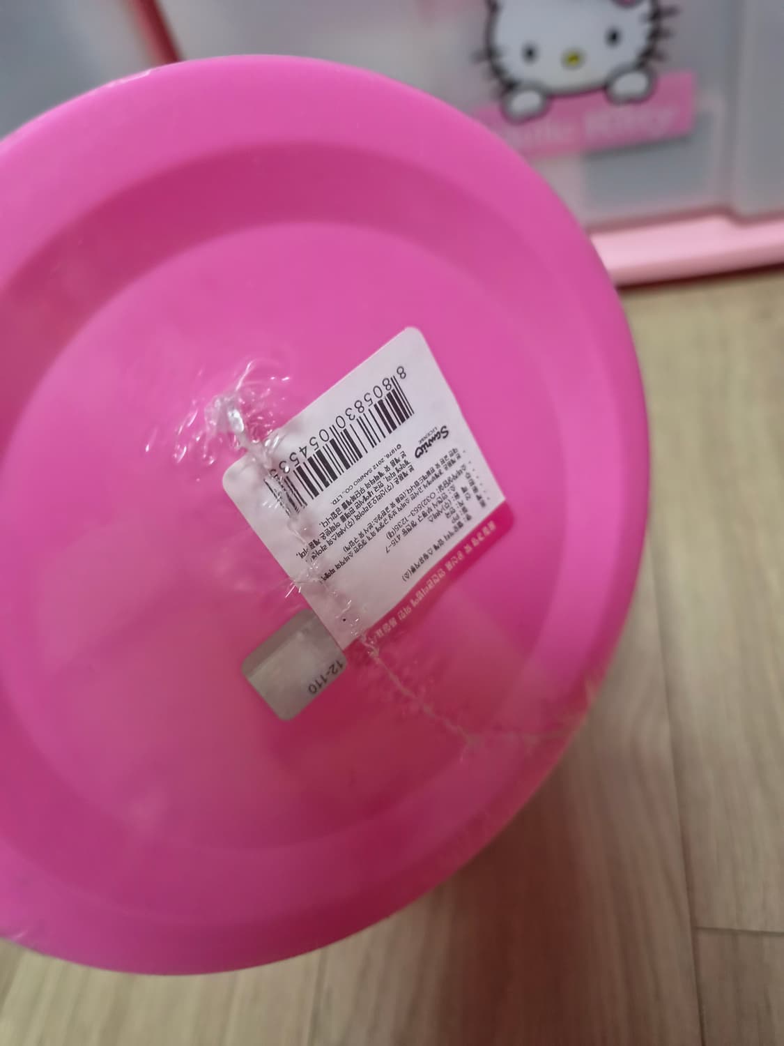 헬로키티 입체 얼굴 보관함 휴지통 상품이미지4