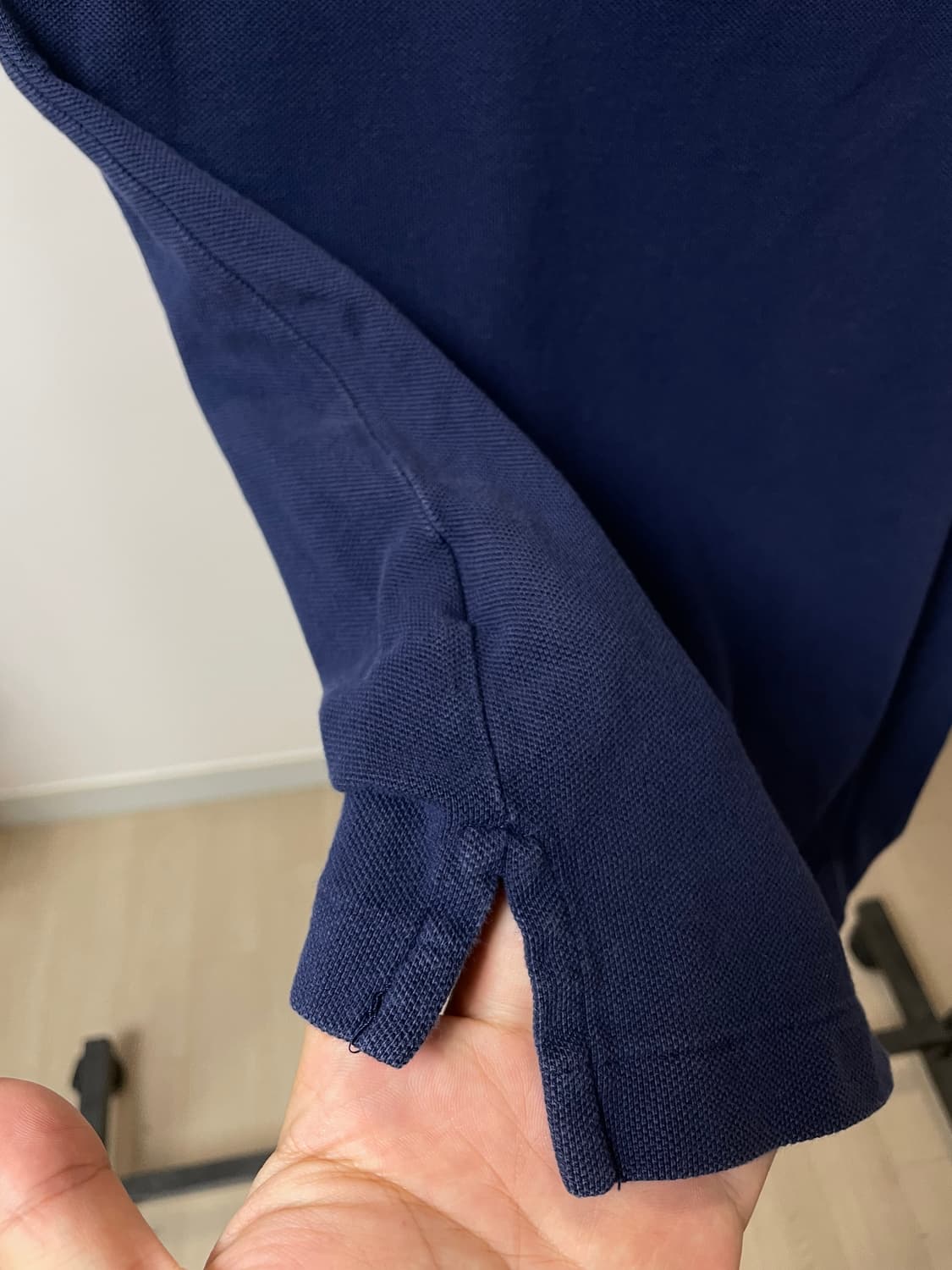 (M) 폴로 랄프로렌 스키니 폴로 여성 네이비 반팔 카라티 상품이미지6