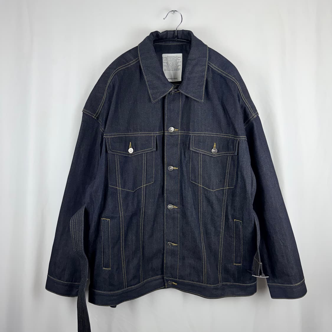 (L) 메종미네드 벨티드 데님 진청 자켓 상품이미지2