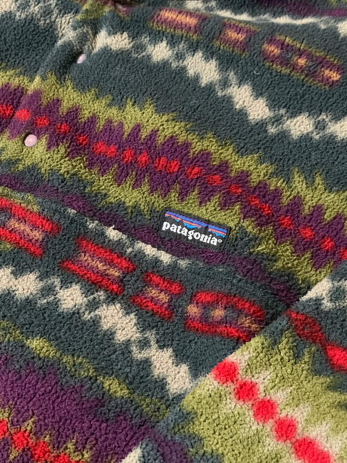 1994 파타고니아 신칠라 아즈텍 블랙베리 새커거위아, USA, L 상품이미지2