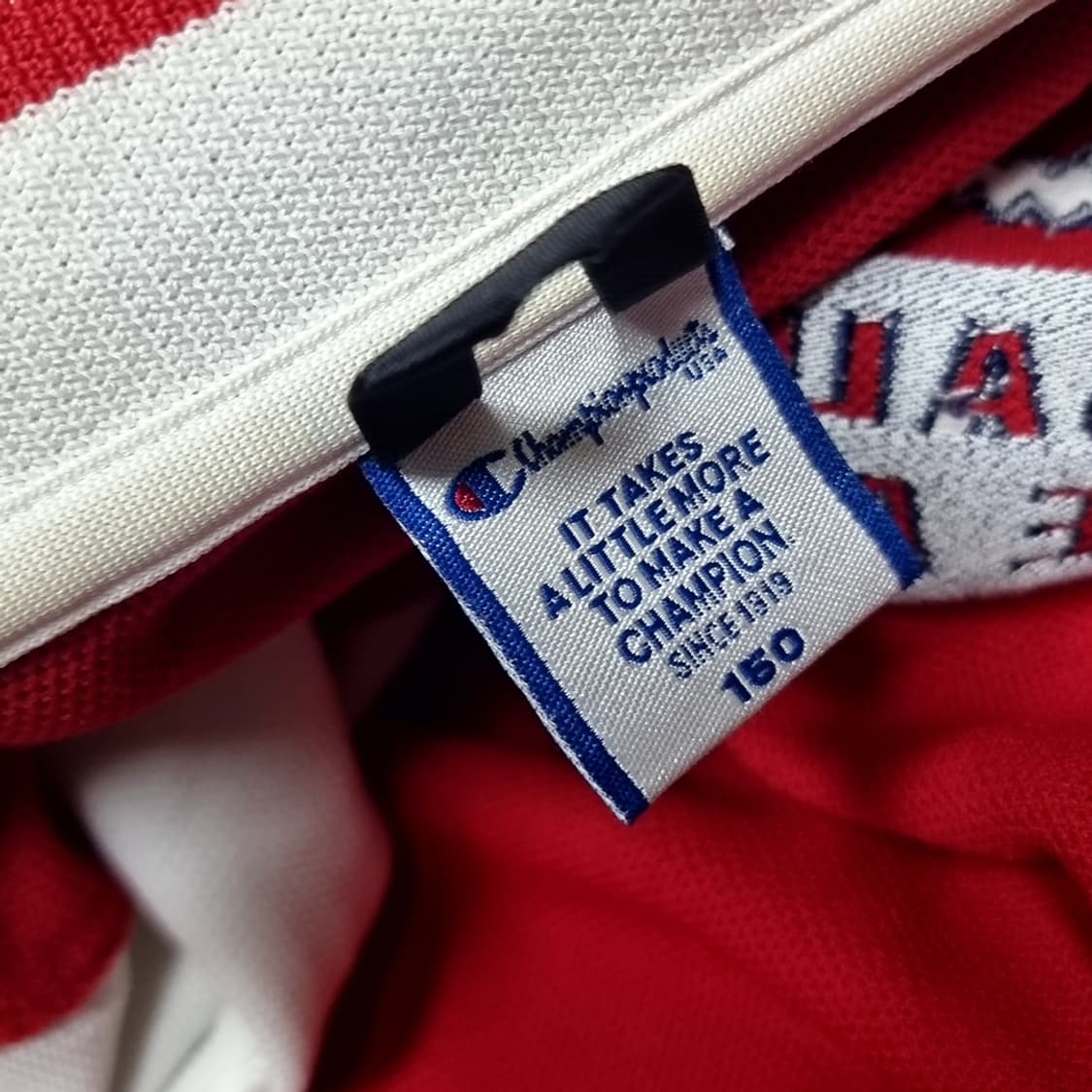 일본제 챔피온 레드 화이트 트랙 자켓(95) 상품이미지3