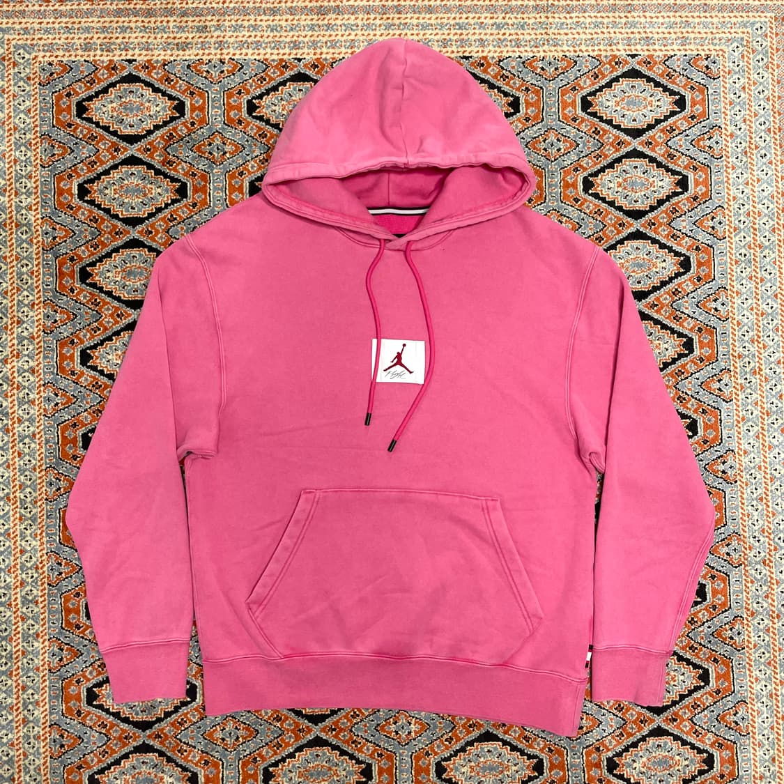 나이키 조던 점프맨 핑크 기모 후드티셔츠 남성L 상품이미지1