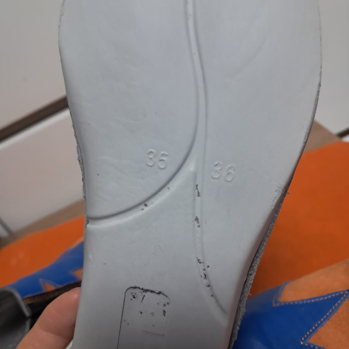 MSGM 오렌지 블루 스니커즈 35 상품이미지9