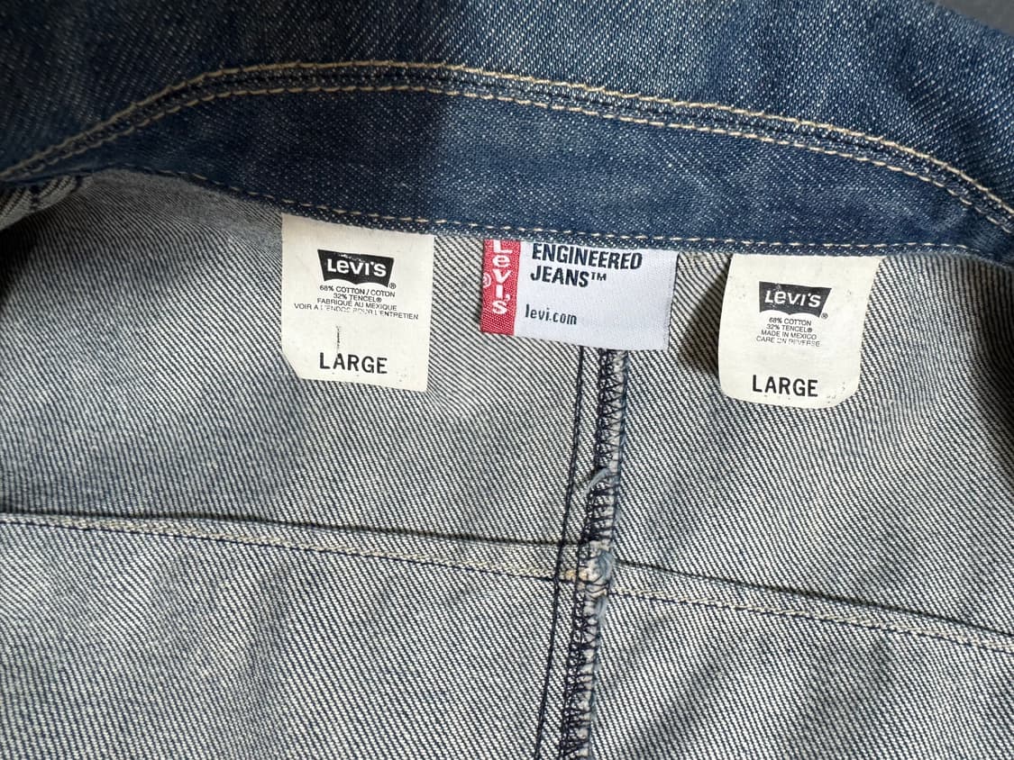 Levis 리바이스 엔지니어드 진 커버올 데님 자켓 L 상품이미지5