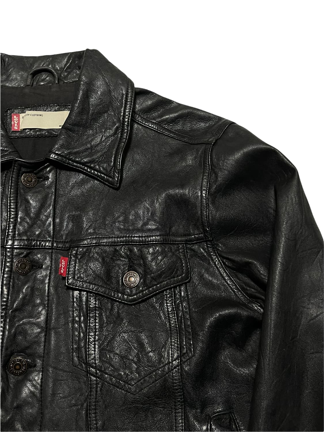 Levis lamb skin trucker 상품이미지3