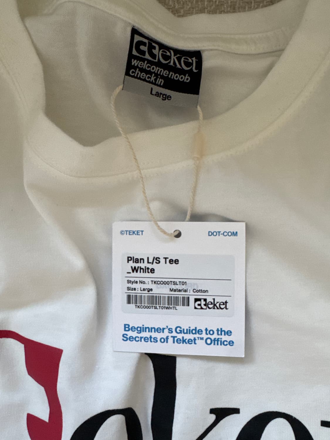 Teket 긴팔티셔츠 라지 새상품 상품이미지2