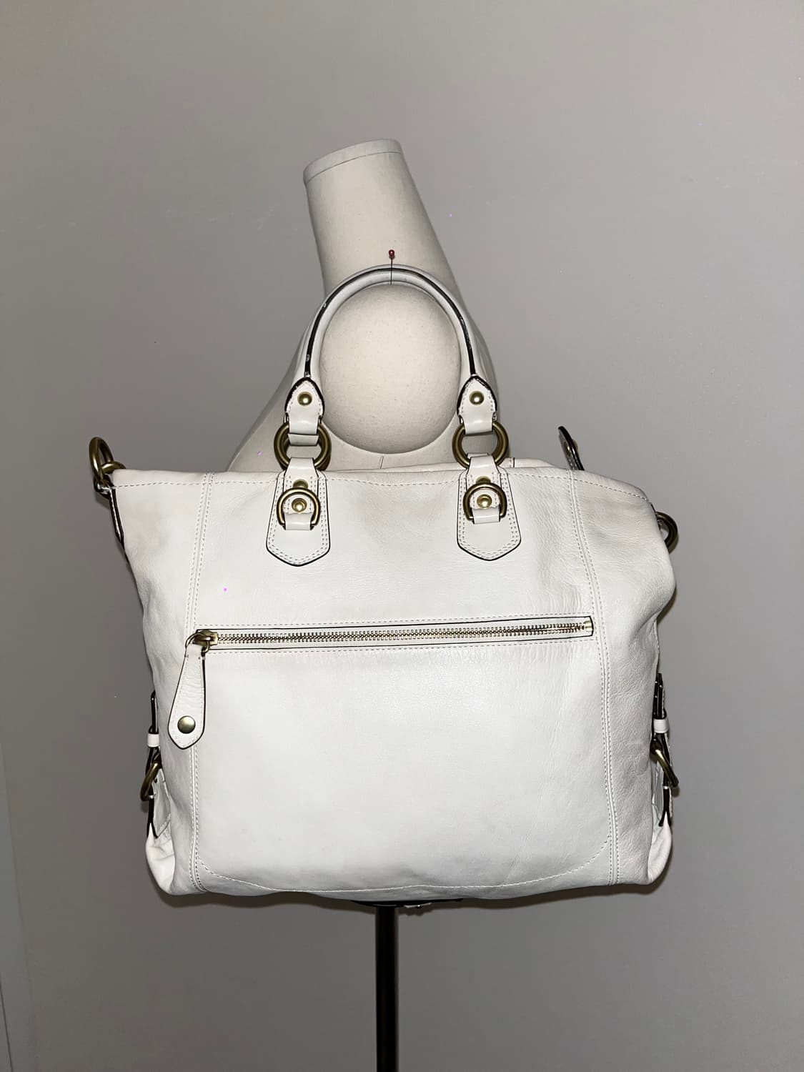 📦90s Coach allwhite shoulder bag 상품이미지5