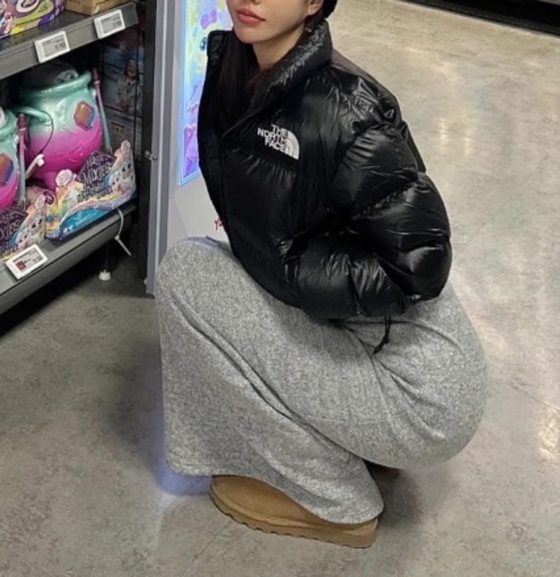 (W) 노스페이스 눕시 숏 자켓 블랙 M사이즈 1-2회 착용 새상품 퀄리 상품이미지5