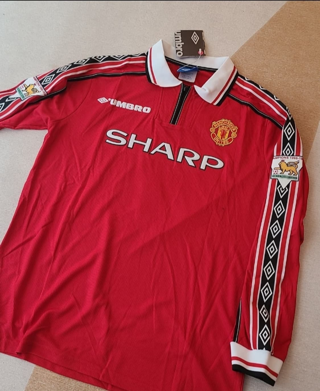 맨유 98 베컴 긴팔 유니폼 상품이미지1