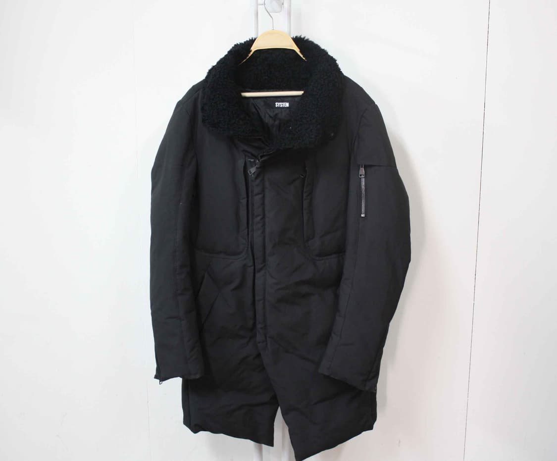 W-3855/시스템 정품 남성용 양털트리밍 거위털 패딩 100 상품이미지1