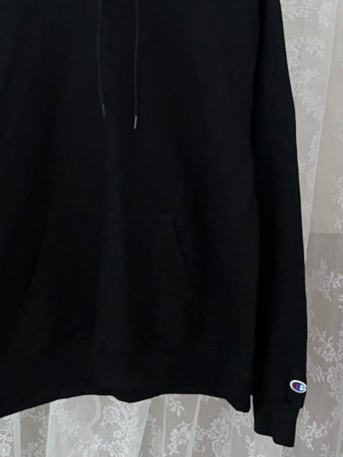 L) 챔피온 기모 후드 티셔츠 블랙 상품이미지3