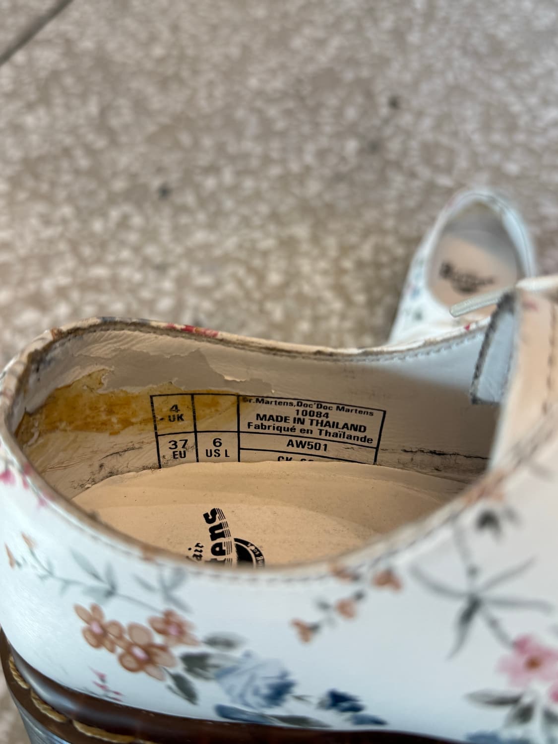 Dr. Martens 1461 flower pattern shoes 상품이미지4
