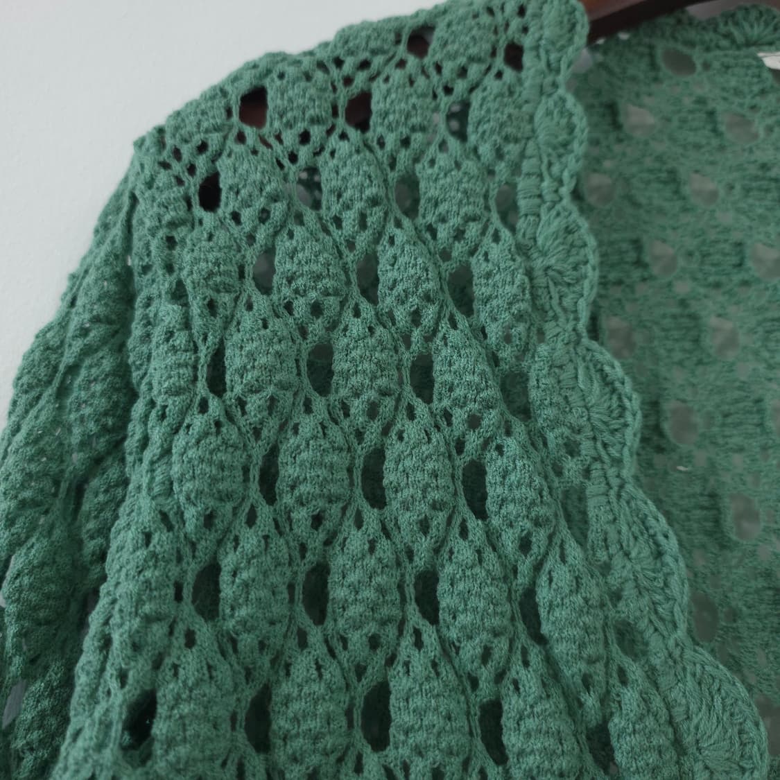 그린 펀칭 크로쉐 니트 가디건 상품이미지8