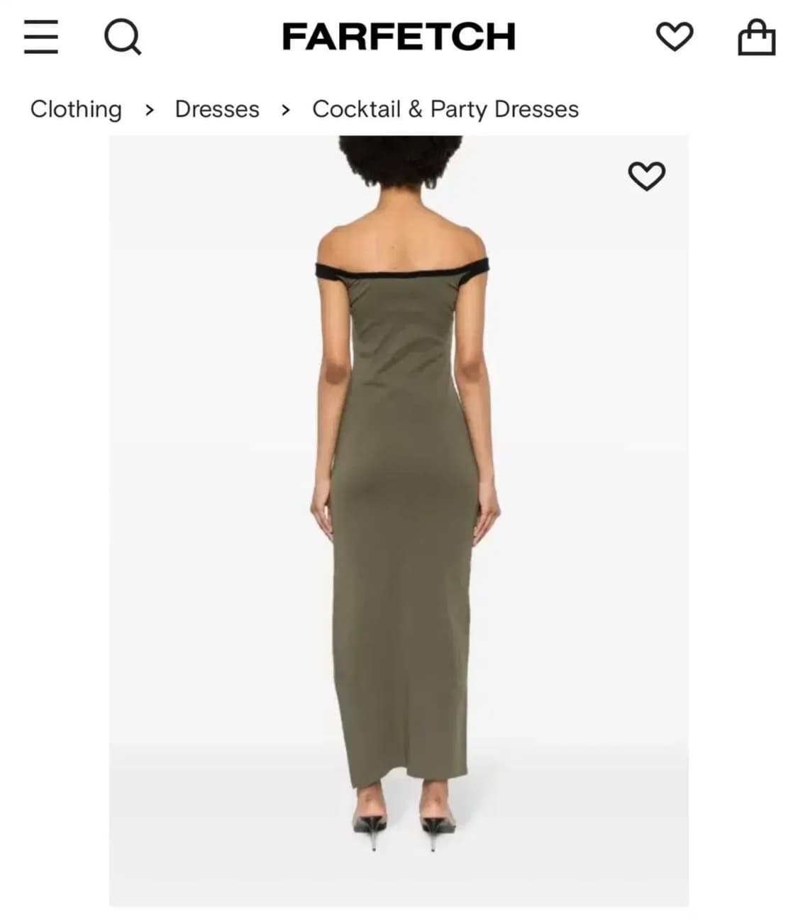 Courreges 꾸레쥬 콘트라스트 하이퍼볼 드레스 XS 상품이미지3