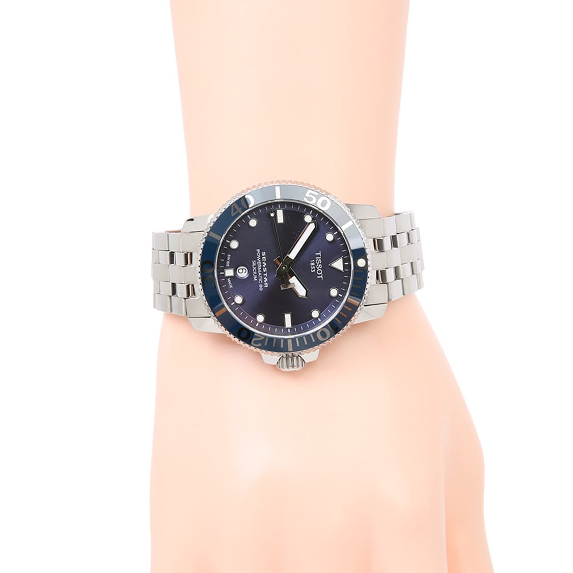 티쏘 씨스타1000 파워매틱80 워치 스틸시계 T120.407.11.04 상품이미지5