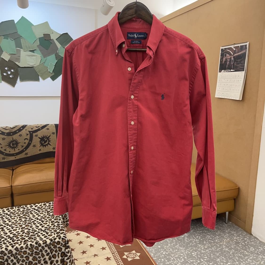 폴로 랄프로렌 레트로 코랄레드 블레이크 셔츠 90 C09715 상품이미지3