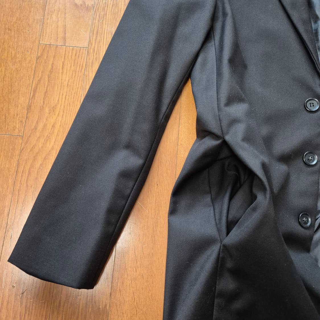 [L] ATTACHMENT 어태치먼트 블랙 테일러드 블레이저 코트 상품이미지4