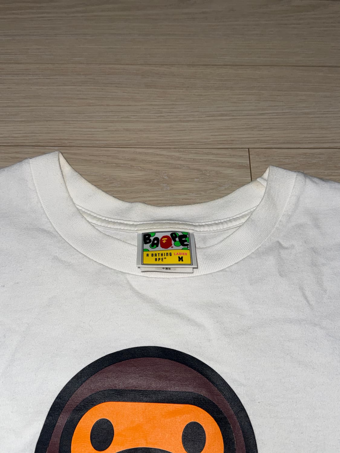 베이프 레이디M 베이비 마일로 카모 반팔 티셔츠 상품이미지2