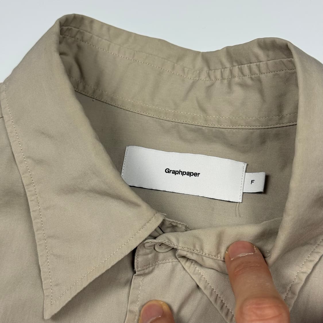 (110) 그라프페이퍼 브로드 오버사이즈 셔츠 상품이미지6