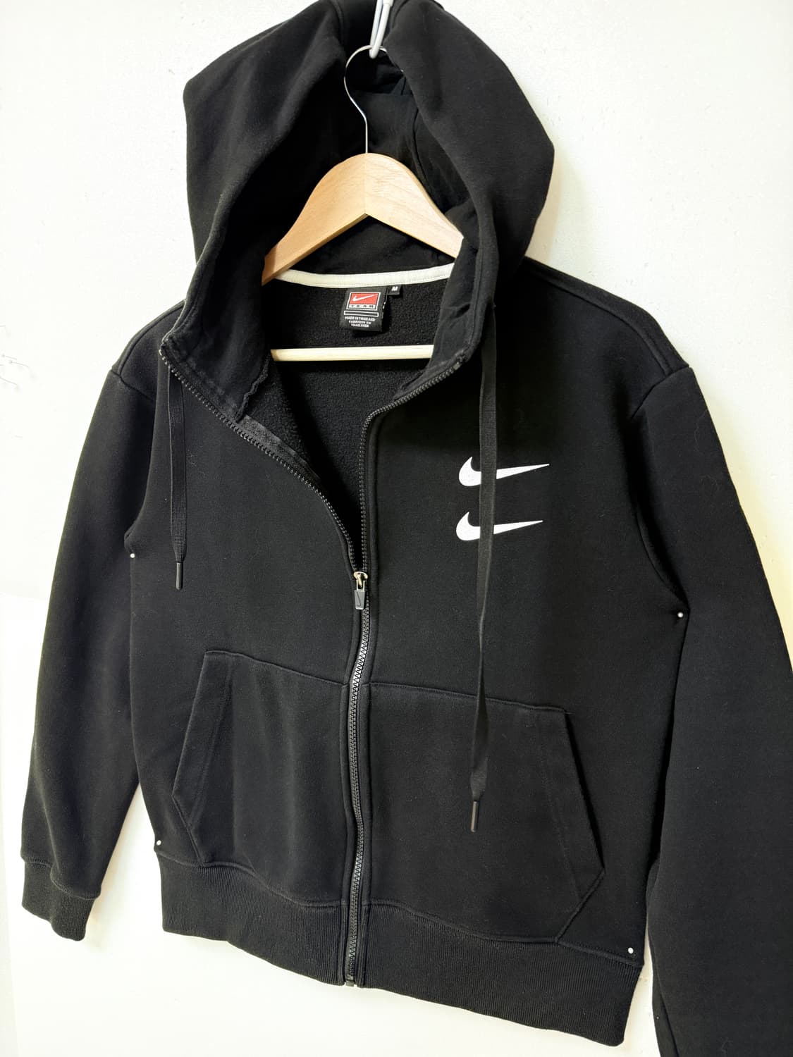 나이키 더블스우시 후드집업 블랙 95 데일리  상품이미지2