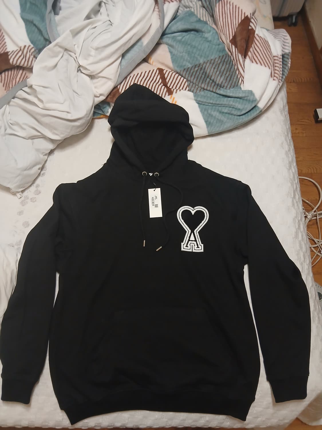 아미 블랙 후드티(기모X,새상품) 상품이미지1