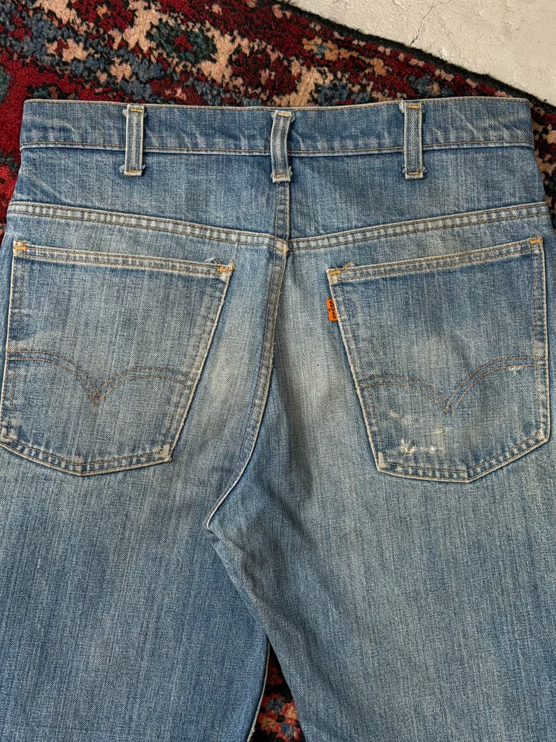 80's USA Made 빈티지 리바이스 646 벨바텀 부츠컷 오렌지탭 상품이미지6