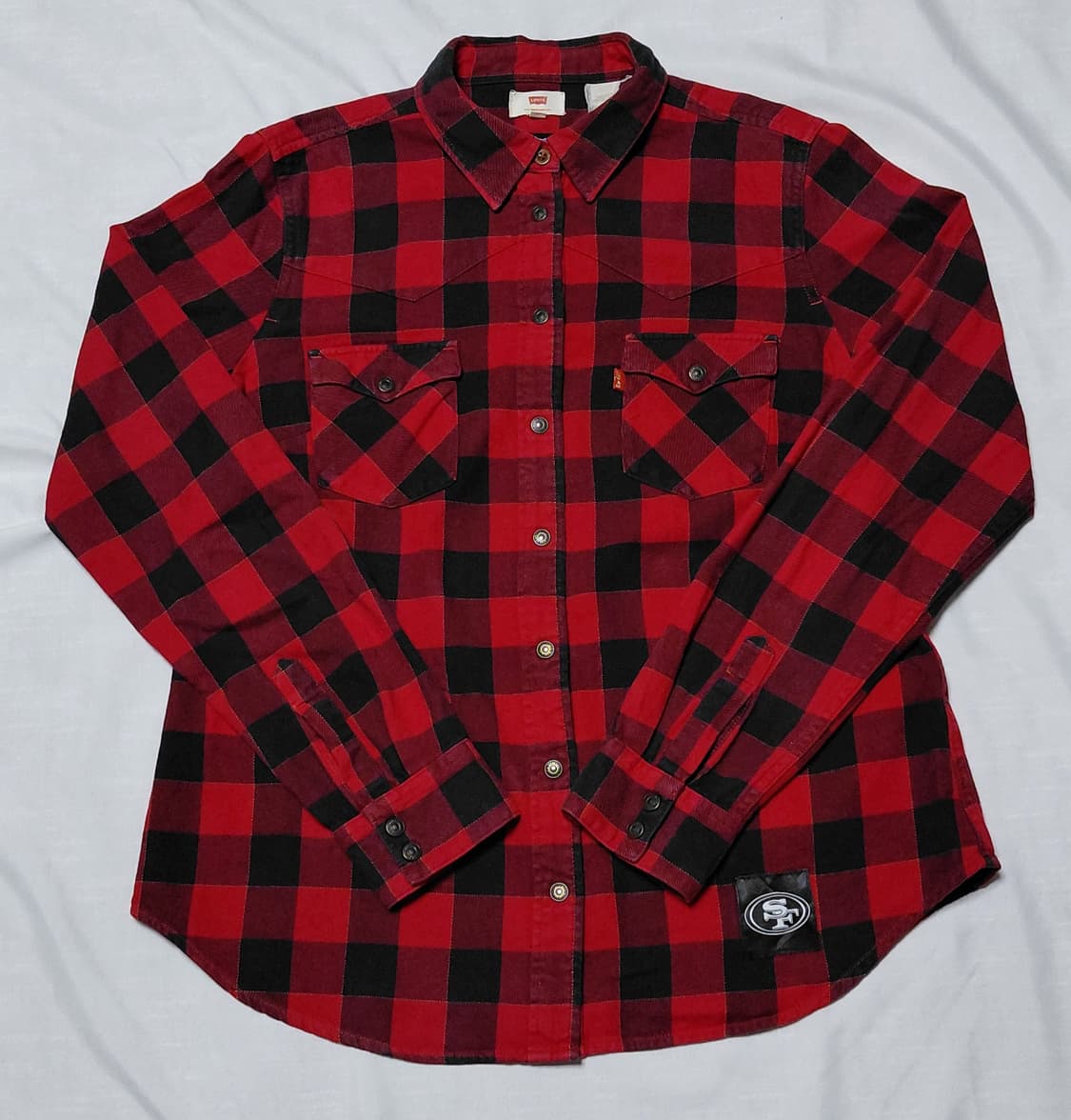 Levi's NFL 샌프란시스코 체크 셔츠 M 상품이미지1