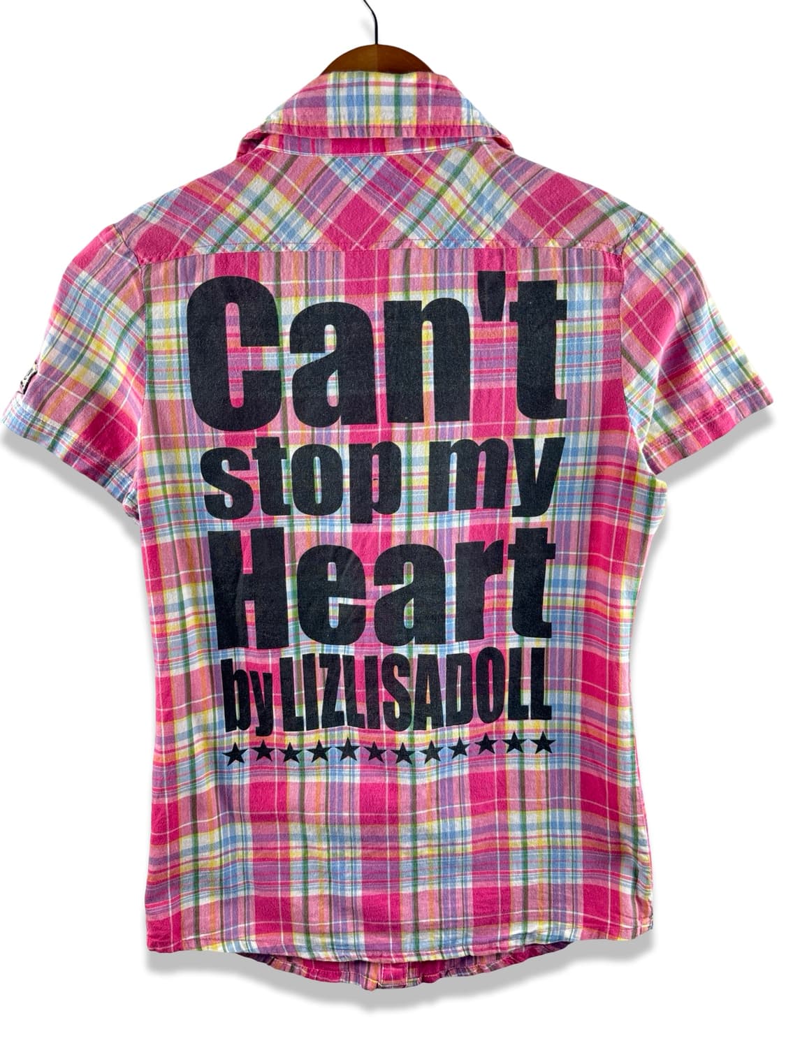 리즈리사돌 Y2K 패치 시골깔 체크 셔츠2861 상품이미지2