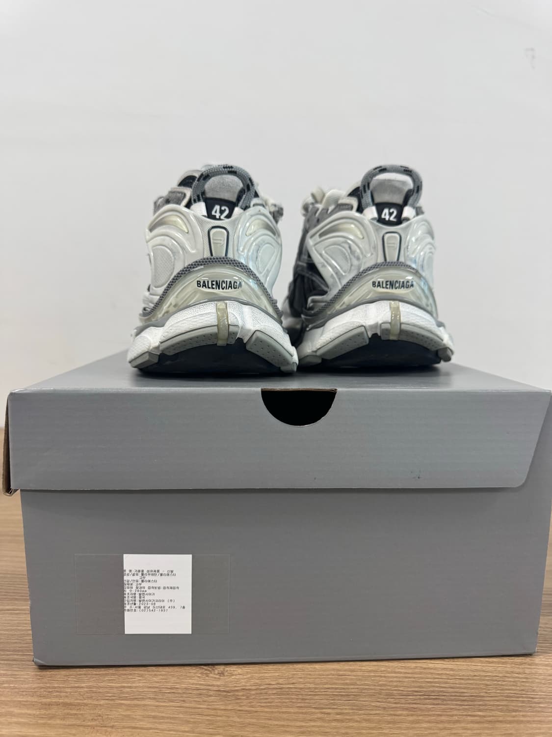 발렌시아가  러너 블랙 그레이 스니커즈 42 사이즈 상품이미지4