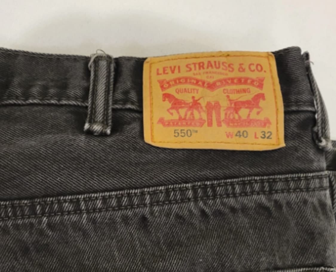 리바이스 550 블랙진 40x32 상품이미지6