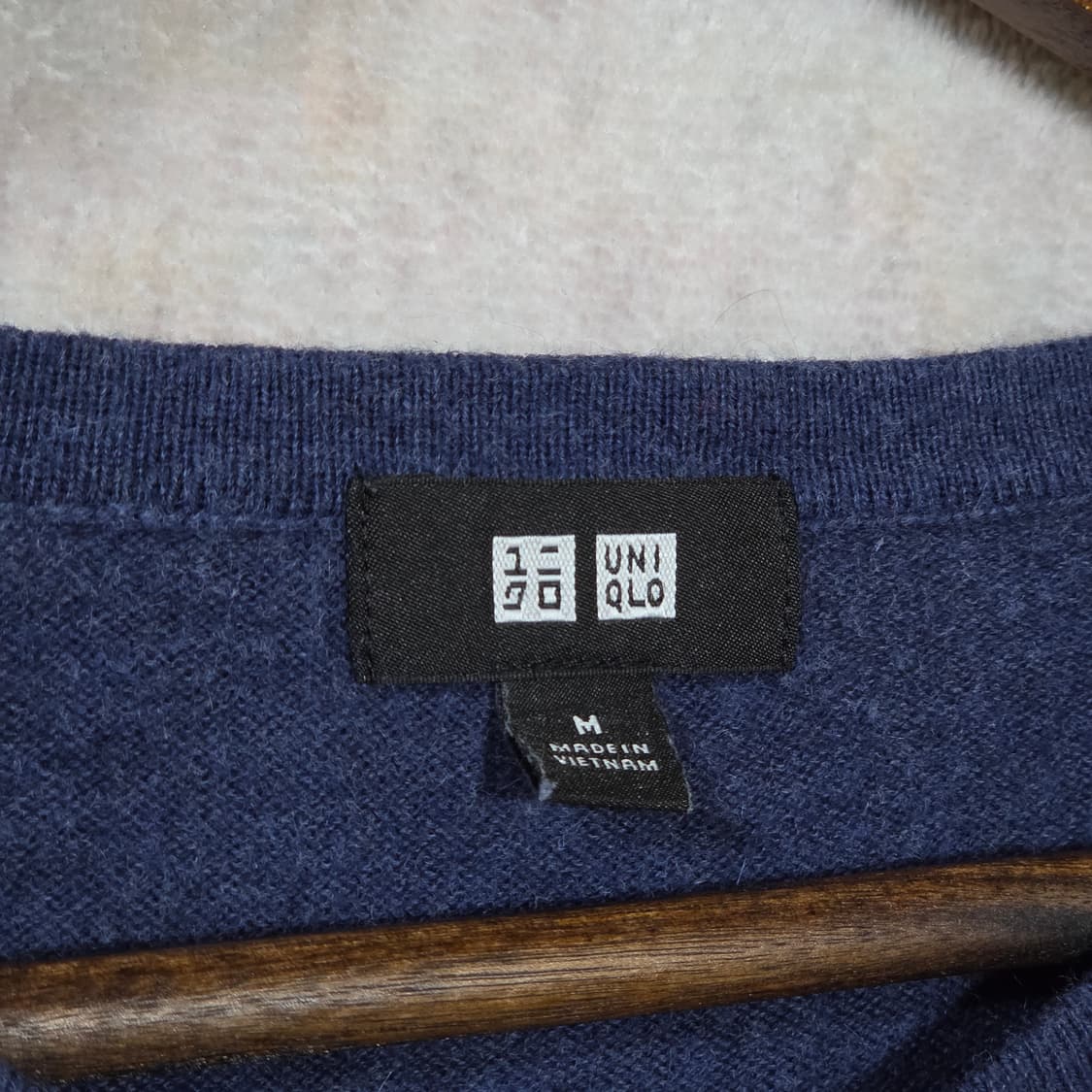 유니클로 네이비 슬림핏 니트 상품이미지7