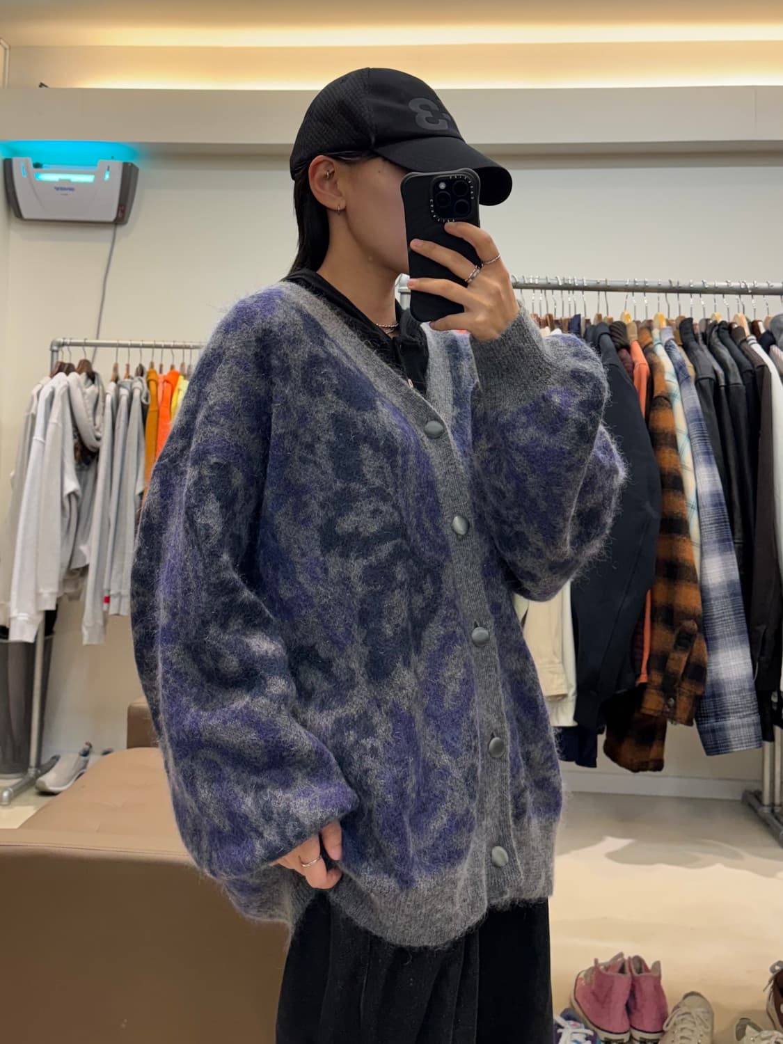 하레 페이즐리 모헤어 가디건 상품이미지5