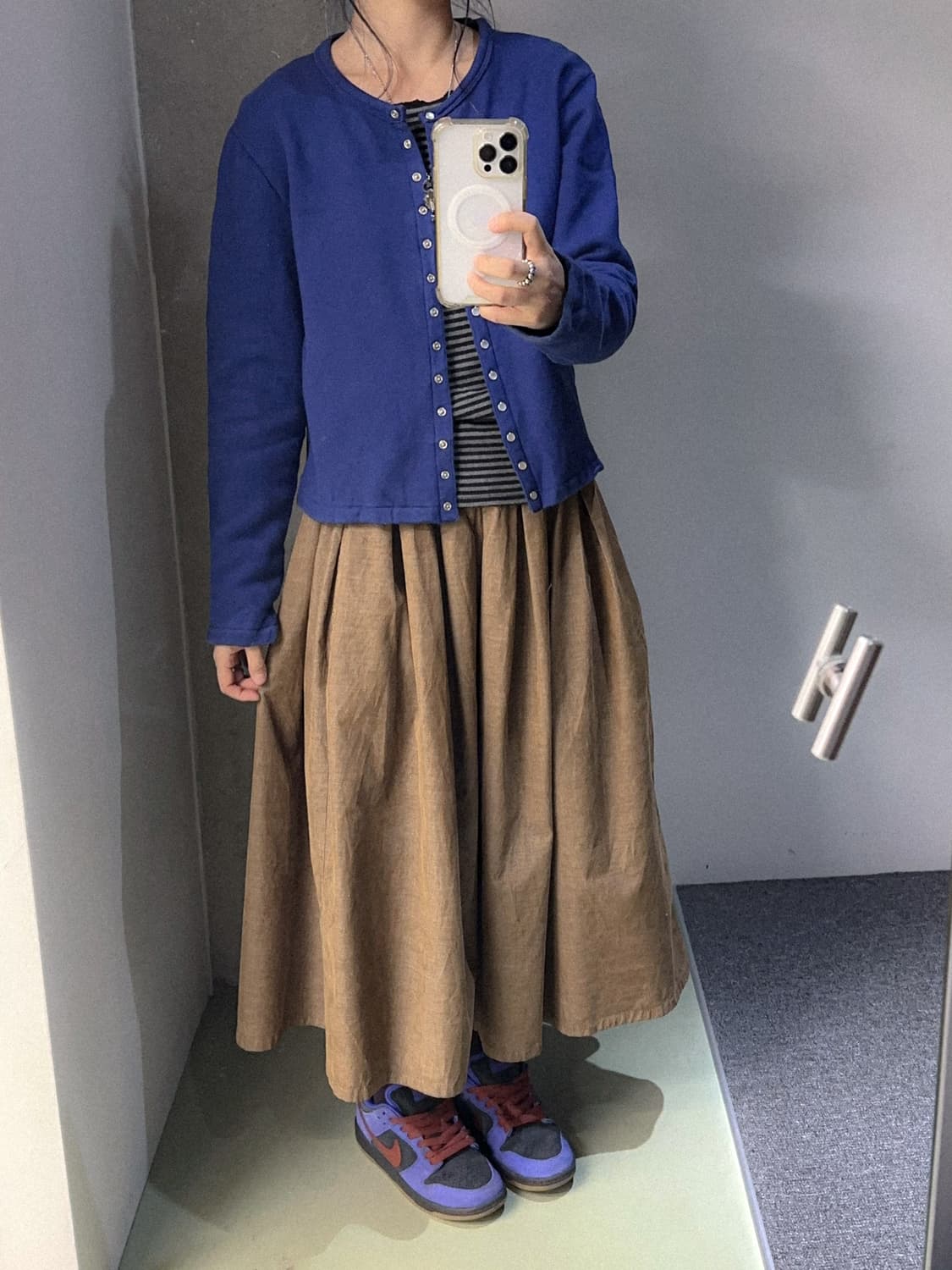 lee beige corduroy skirt 상품이미지4