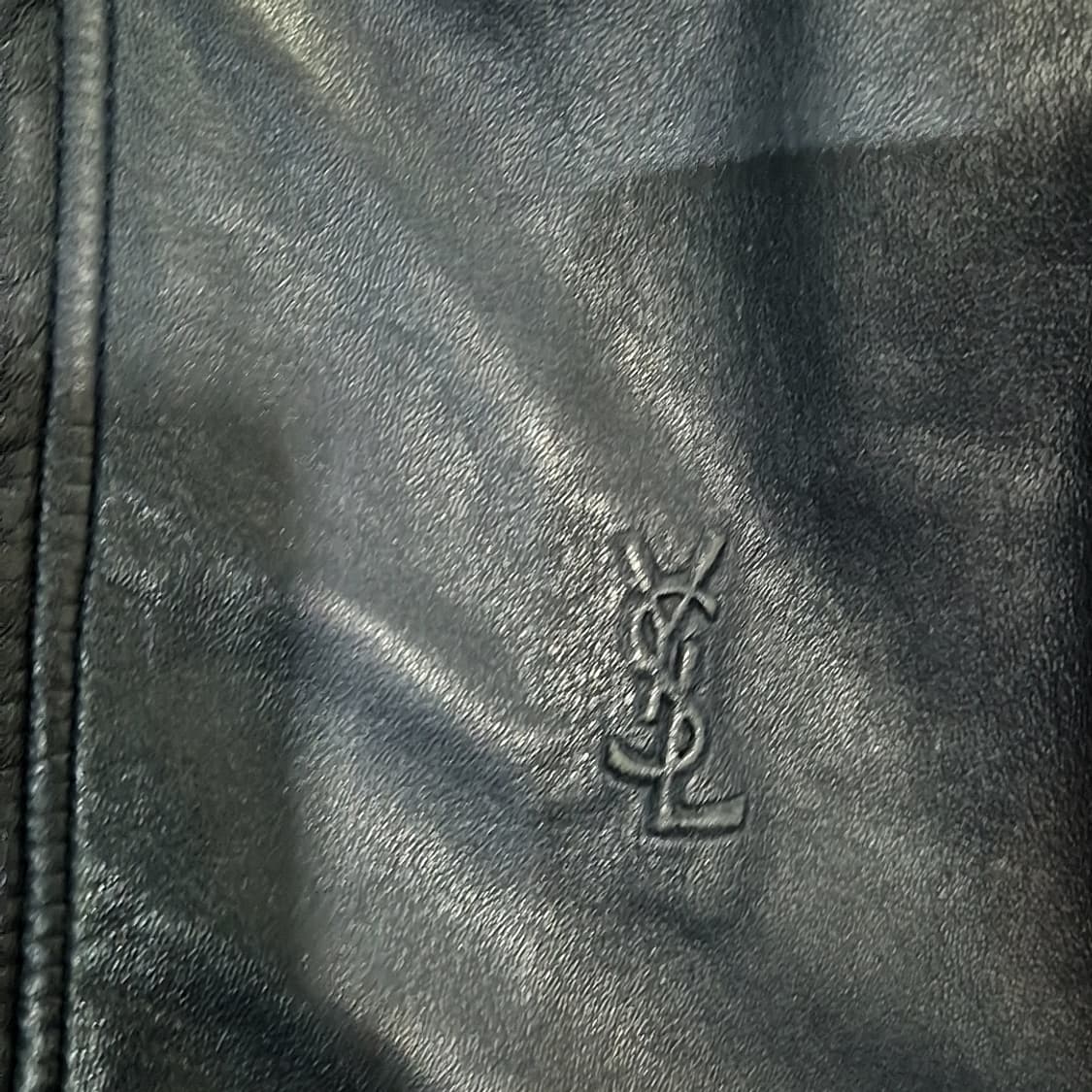 Yves Saint Laurent 입생로랑 YSL 로고 양가죽 봄버 자켓 상품이미지3