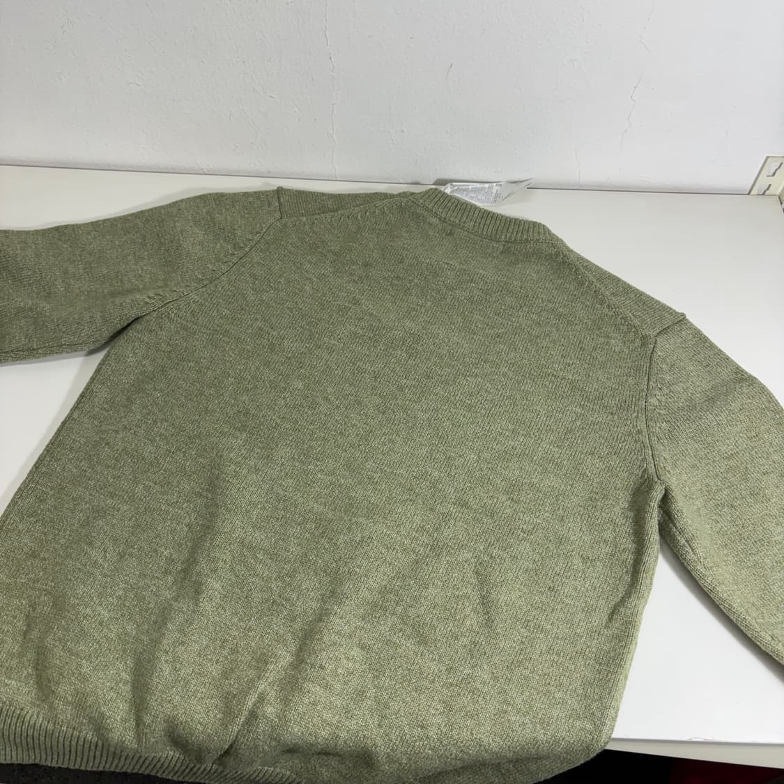 택달린새것 M 100 미니멀프로젝트 카키말차 루즈핏 라운드니트 상품이미지3