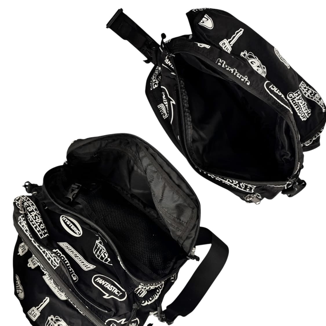 히스테릭글래머 프린티드 숄더백 블랙 상품이미지9