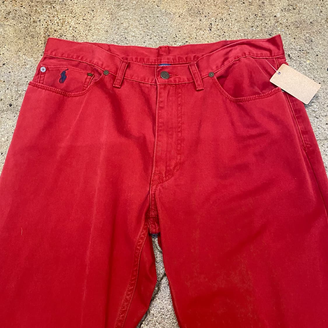 USA 미국 빈티지 폴로 랄프로렌 레드 면바지 상품이미지2