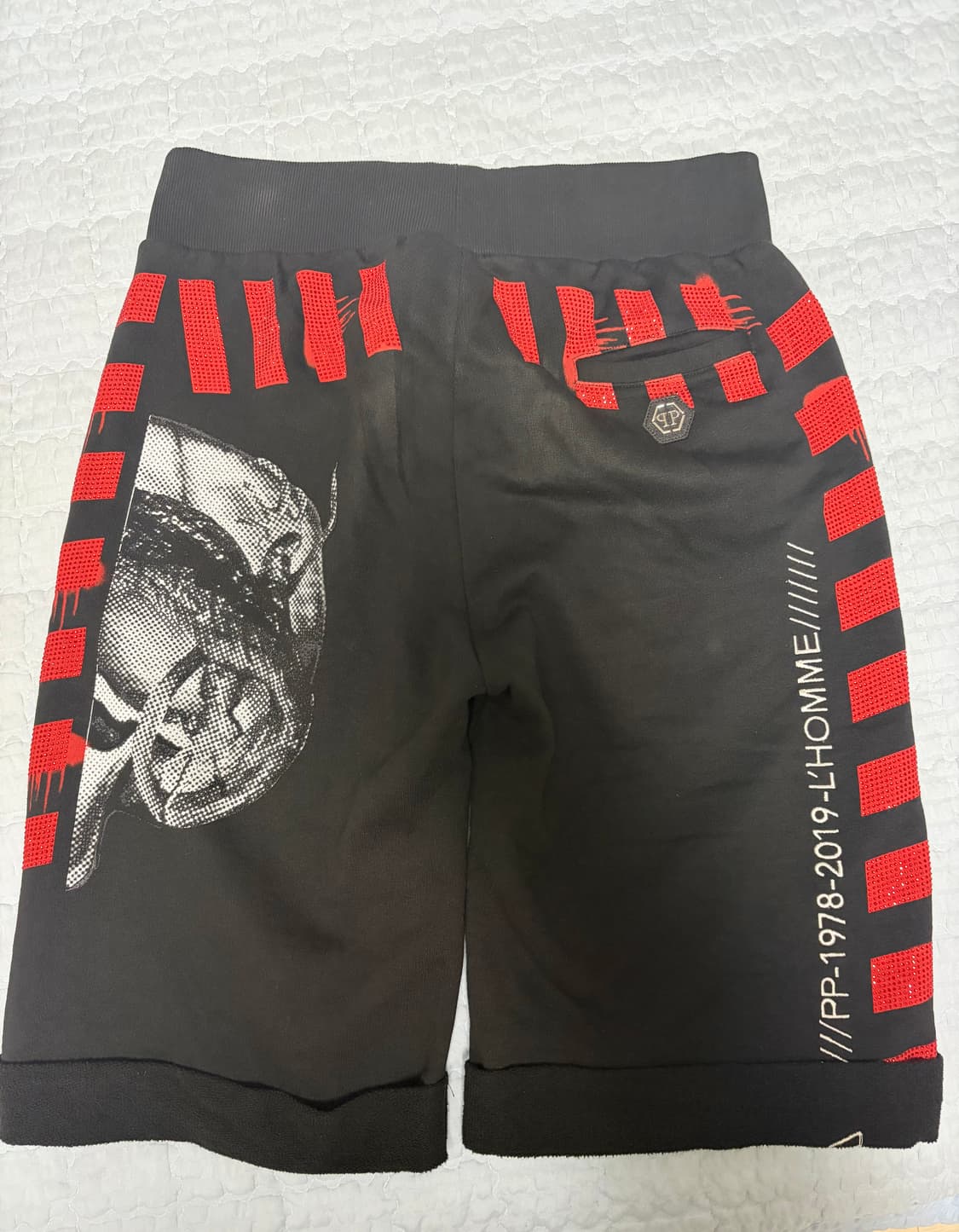 필립플레인 스컬 포인트 1978-SS2019 반바지 XL 상품이미지4