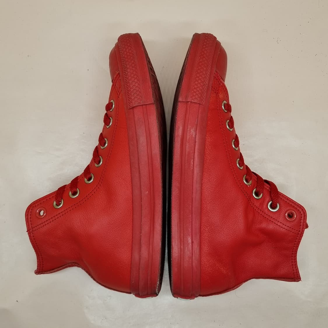 컨버스 척테일러 레더 레드 하이탑 250 상품이미지5