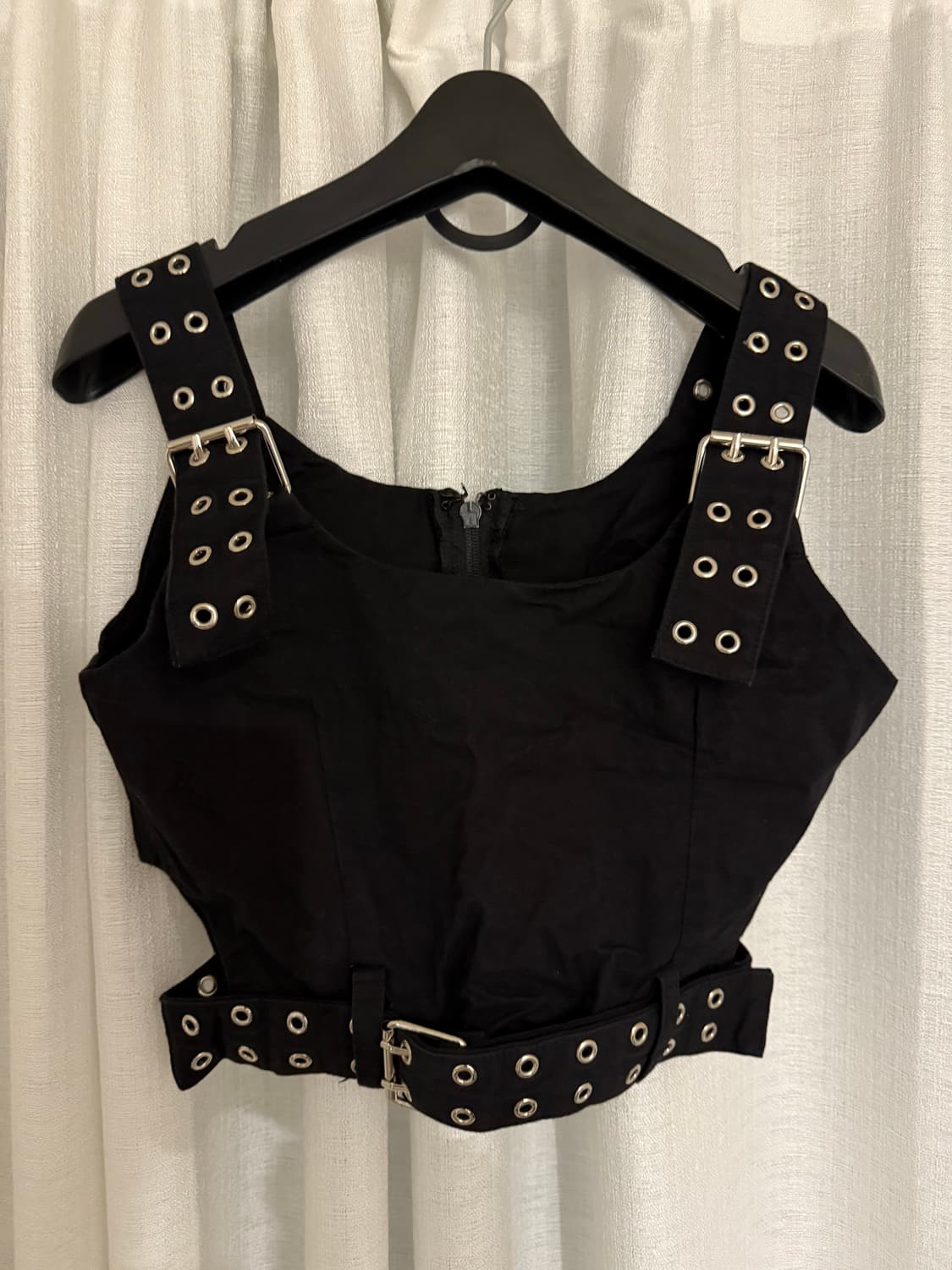 빈티지 버튼 펑크 탑 상품이미지1