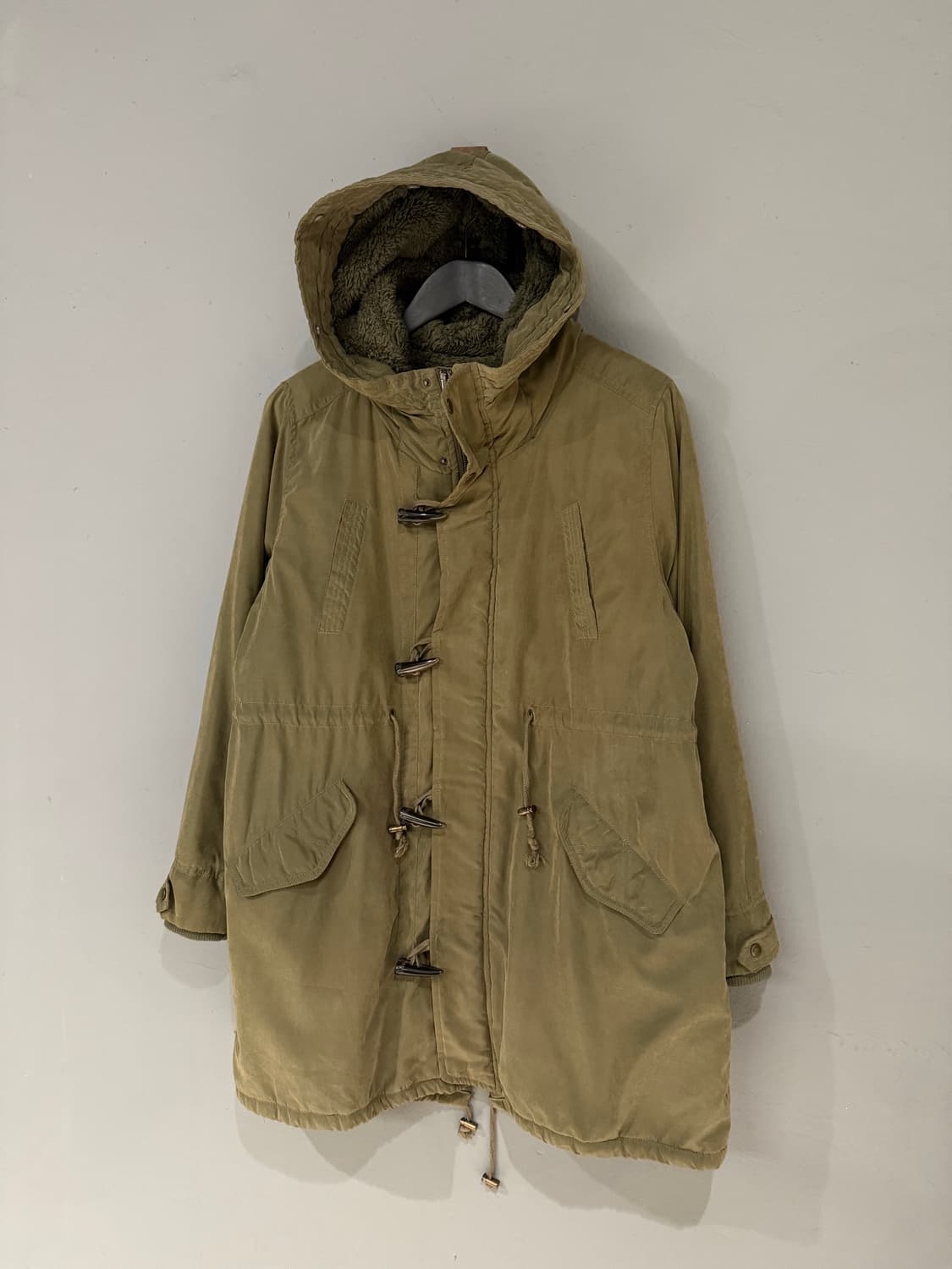 duffle button point hood military parka 상품이미지5