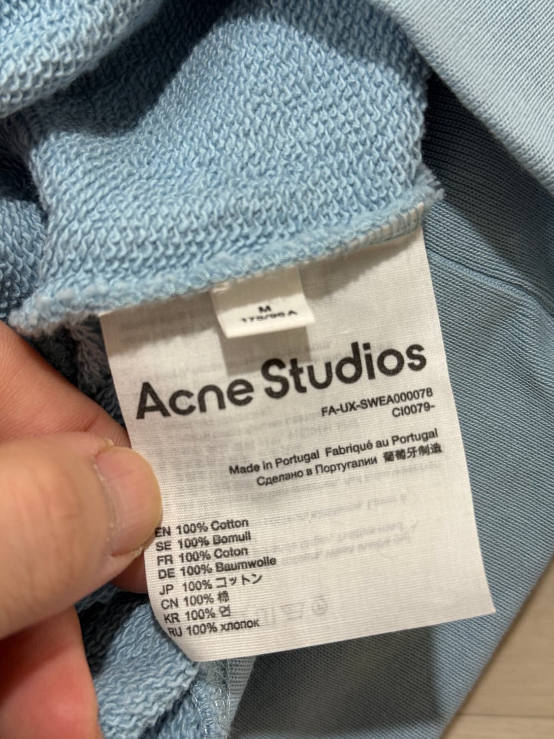 [M/105]아크네 스튜디오 페이스 로고 후드 상품이미지6