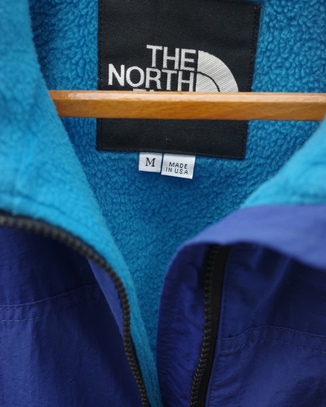 90s 더 노스페이스 로얄블루 나일론 웜업 자켓 상품이미지4
