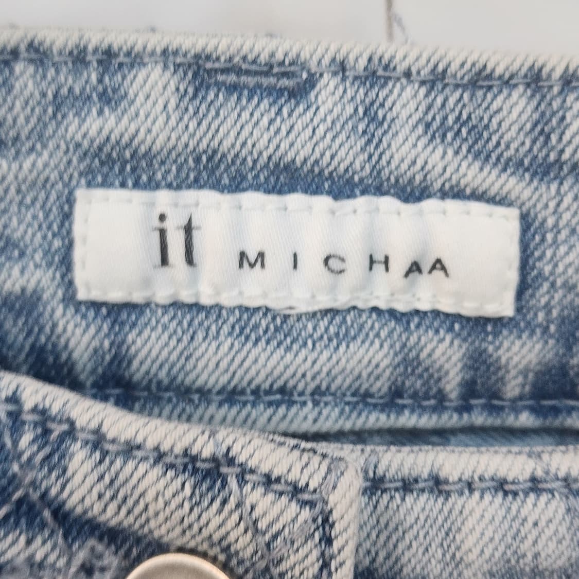 잇미샤 연청 와이드 데님 팬츠 상품이미지3