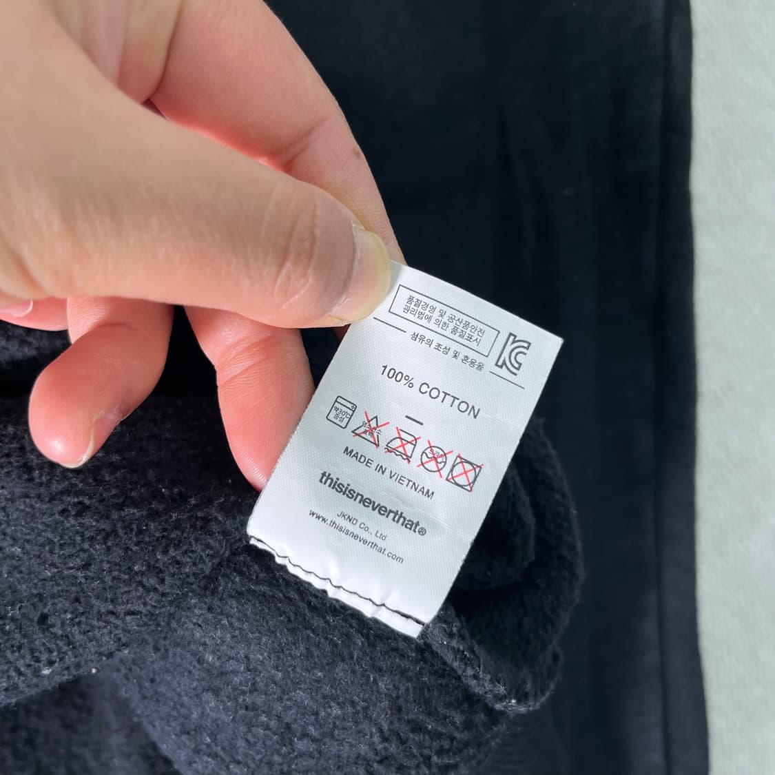 105 디스이즈네버뎃 빅로고 맨투맨 상품이미지6