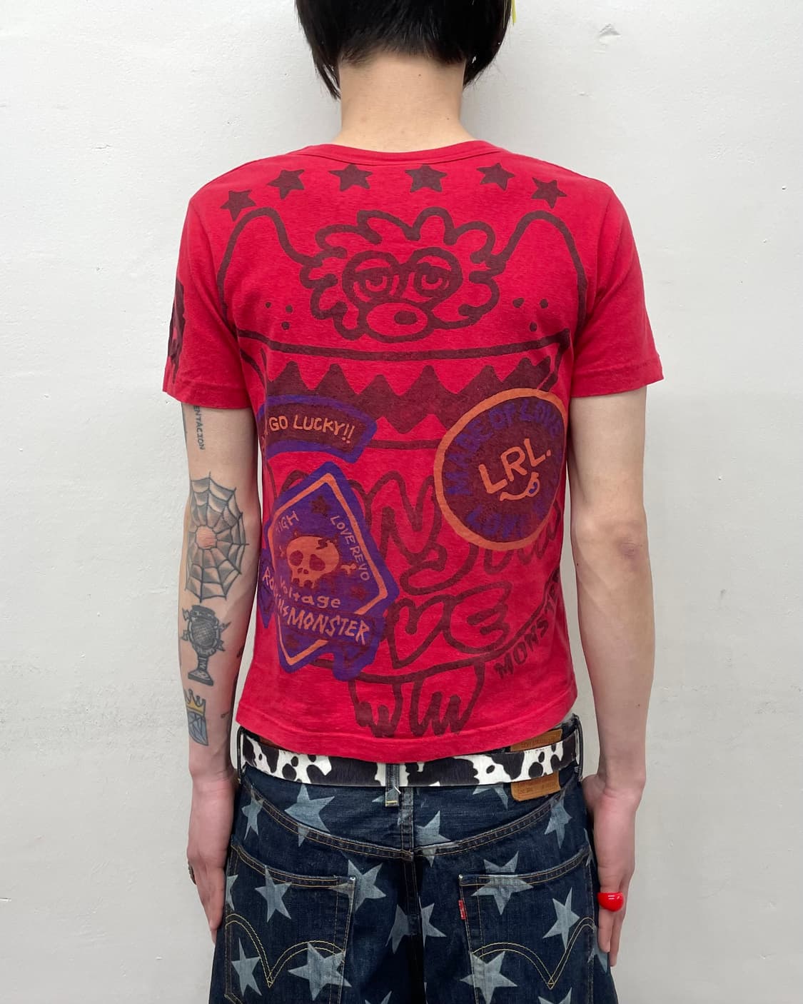 JAM Leopard Skull Blood Red T-shirt 상품이미지2