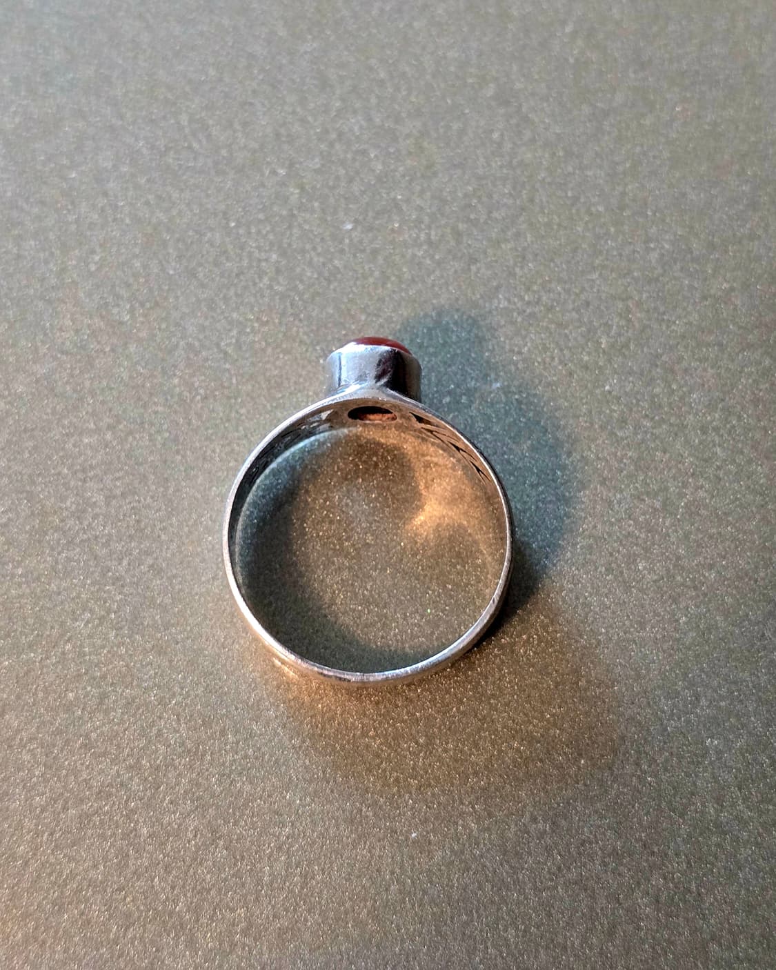 네이티브 아메리칸 스타일 카넬리안 원석 은 반지 상품이미지8